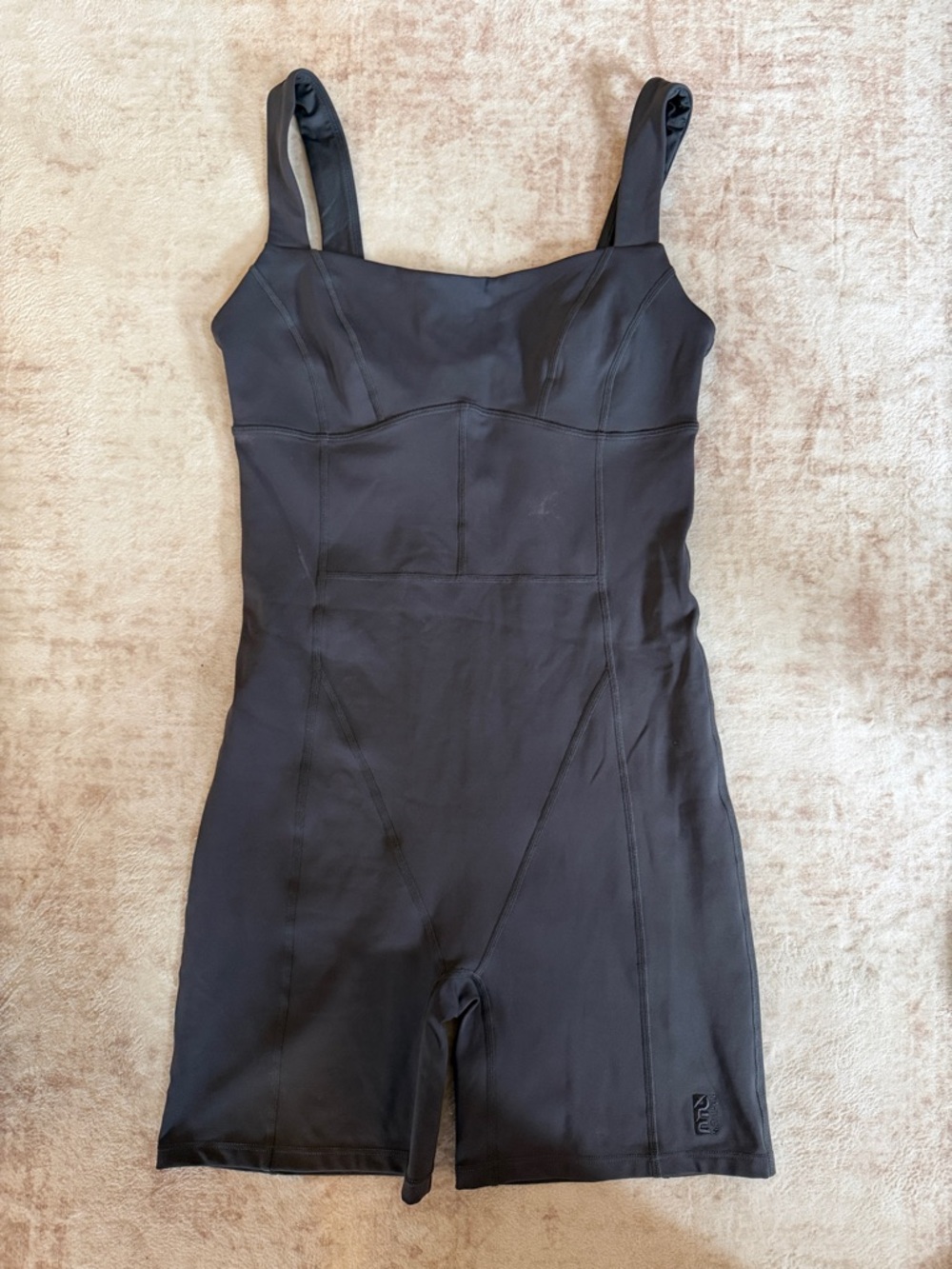 P.E Nation Black Sculpting Short Jumpsuit